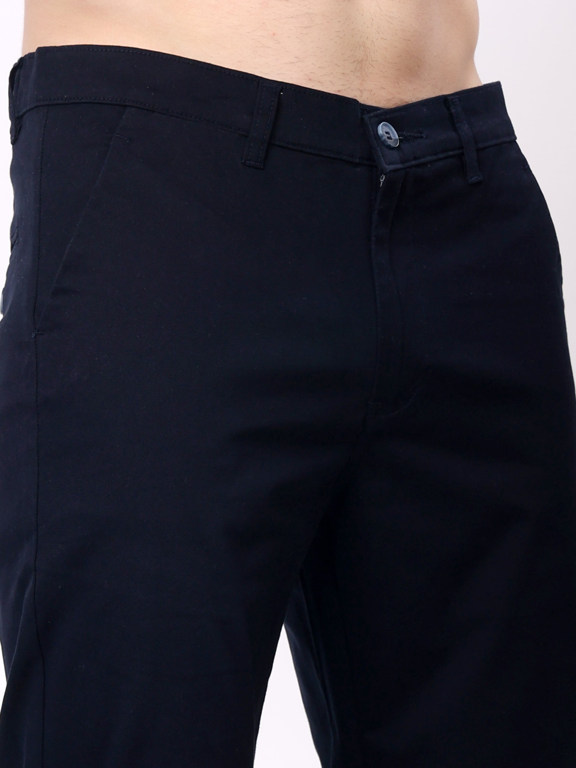 Stylox Men’s Straight Fit Non-Stretch Casual Chinos Trousers - Stylox