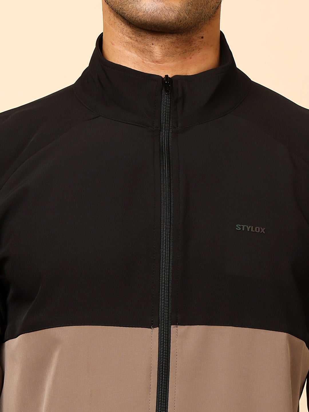Stylox Men’s Tracksuit – Stylish Full Set for Sports, Gym & Casual Wear (Sand) - Stylox