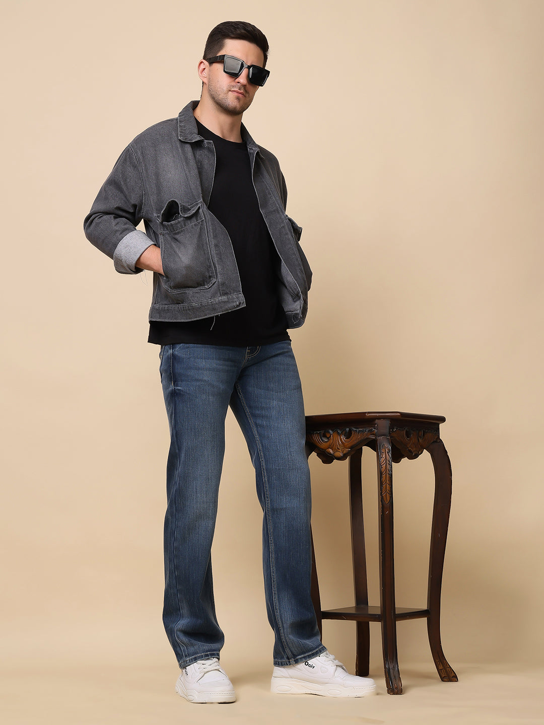 Stylox Premium Comfort Fit Jeans for Men | Soft Cotton Denim | Relaxed Everyday Casual Wear - Stylox