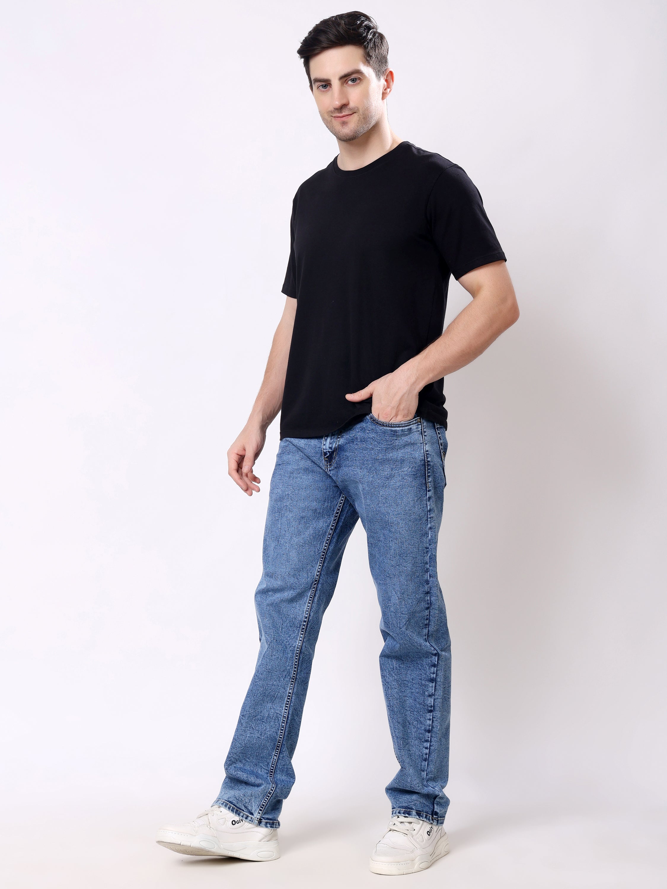 Stylox Men’s Comfort Fit Stretchable Denim Jeans - Stylox