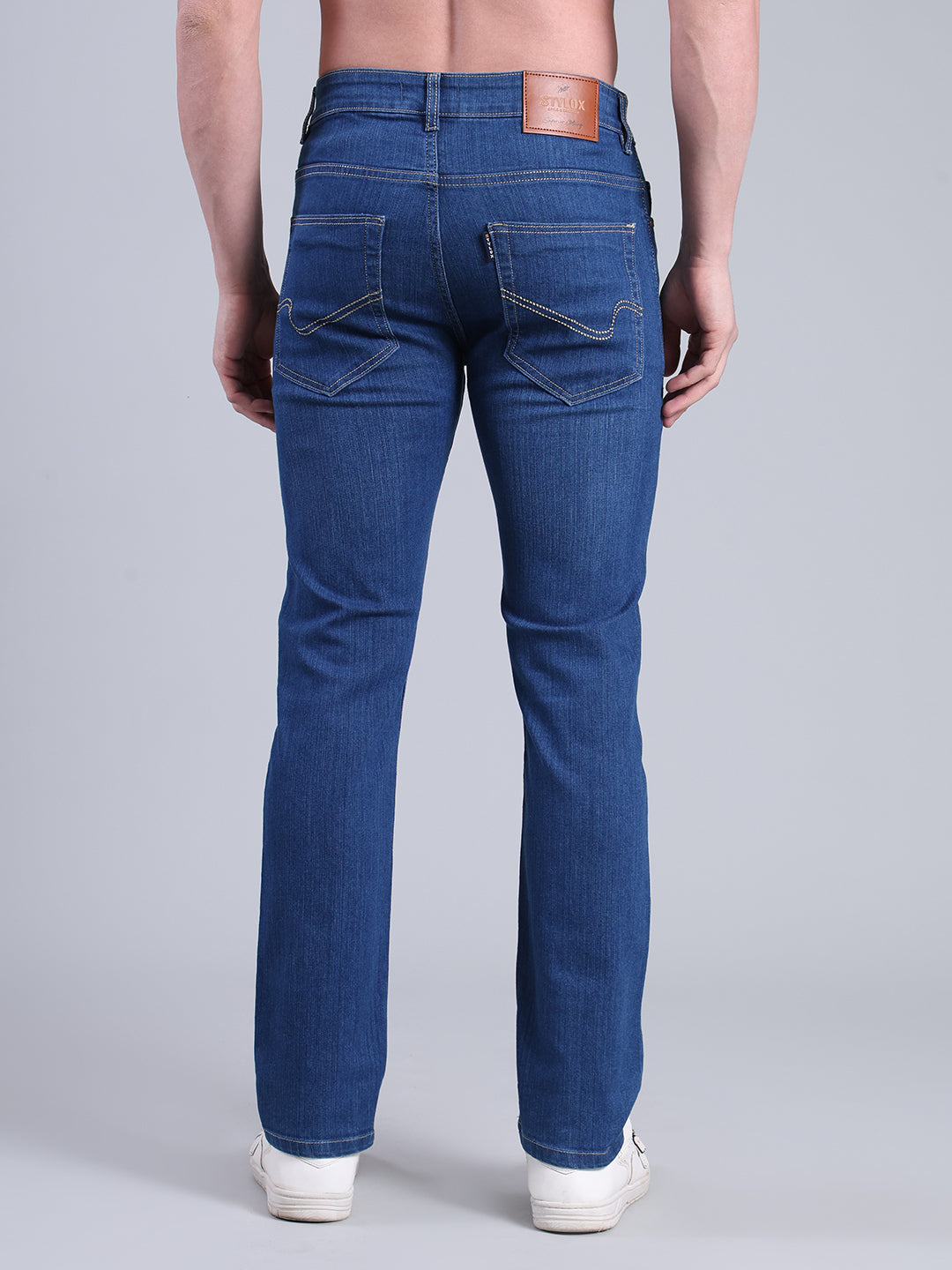 Stylox Men’s Slim Fit Jeans | Mid Rise Stretch Denim with Clean Wash for Everyday Style