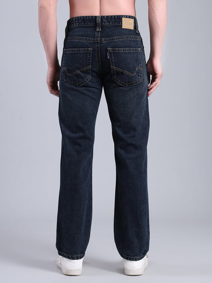 Stylox Men’s Comfort Fit Jeans | Mid Rise Straight Leg Premium Denim for Everyday Wear
