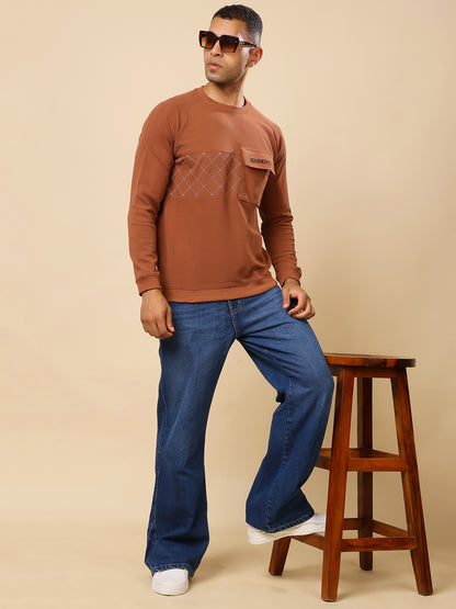 Stylox Men’s Round Neck Full Sleeve Sweatshirt – Classic Fit, Soft Fabric &amp; Cozy Winter Wear