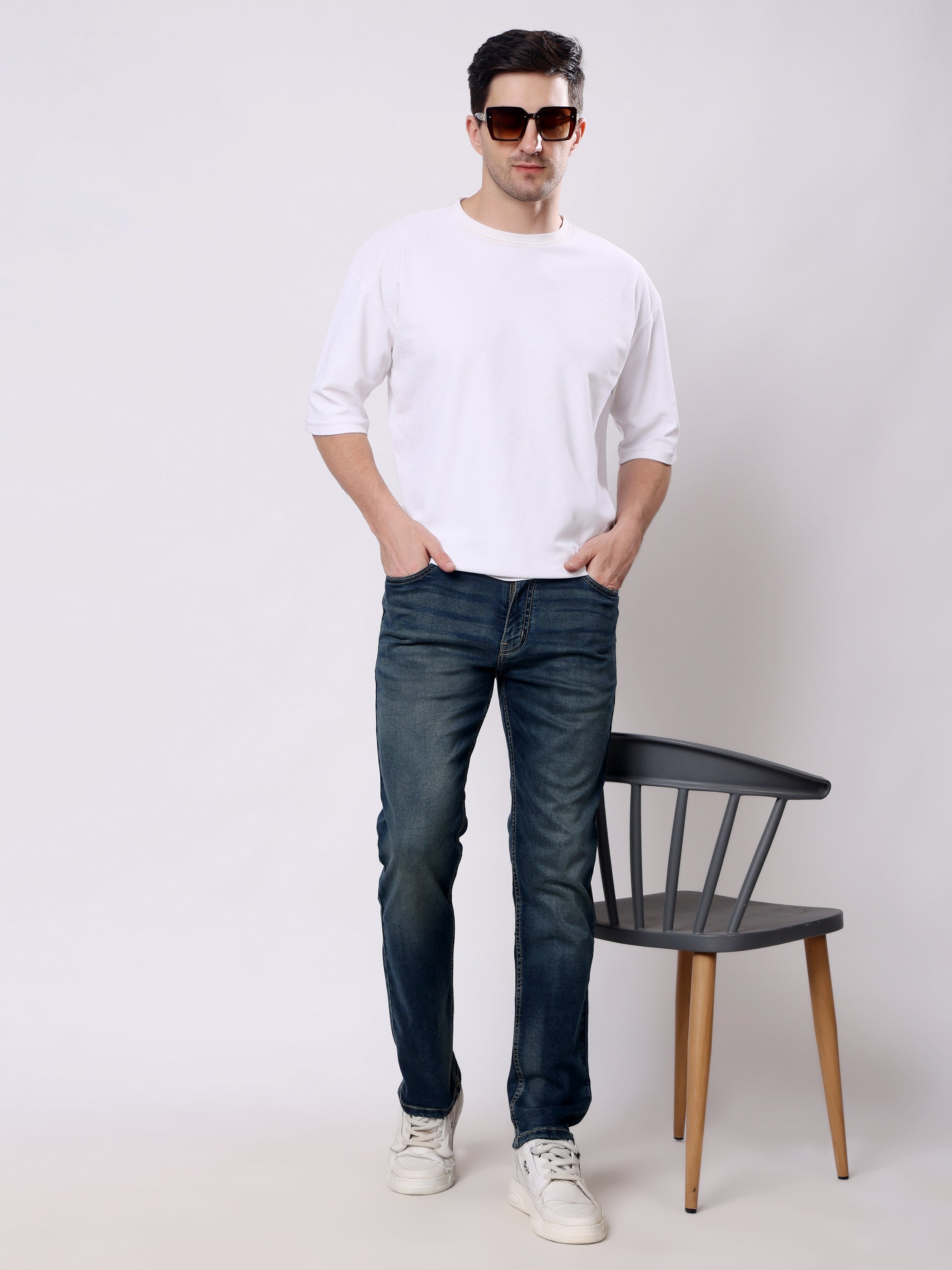 Stylox Men’s Stretchable Slim Fit Casual Denim Jeans - Stylox