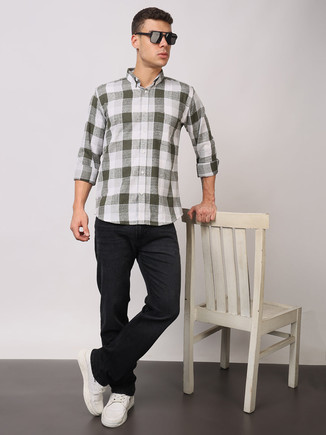Stylox Men’s Comfort Fit Solid Jeans | Premium Stretchable Plain Denim Jeans for Men | Mid-Rise Relaxed Fit Jeans - Stylox
