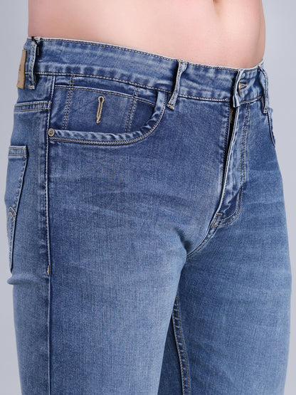 Stylox Men’s Comfort Fit Mid-Rise Jeans