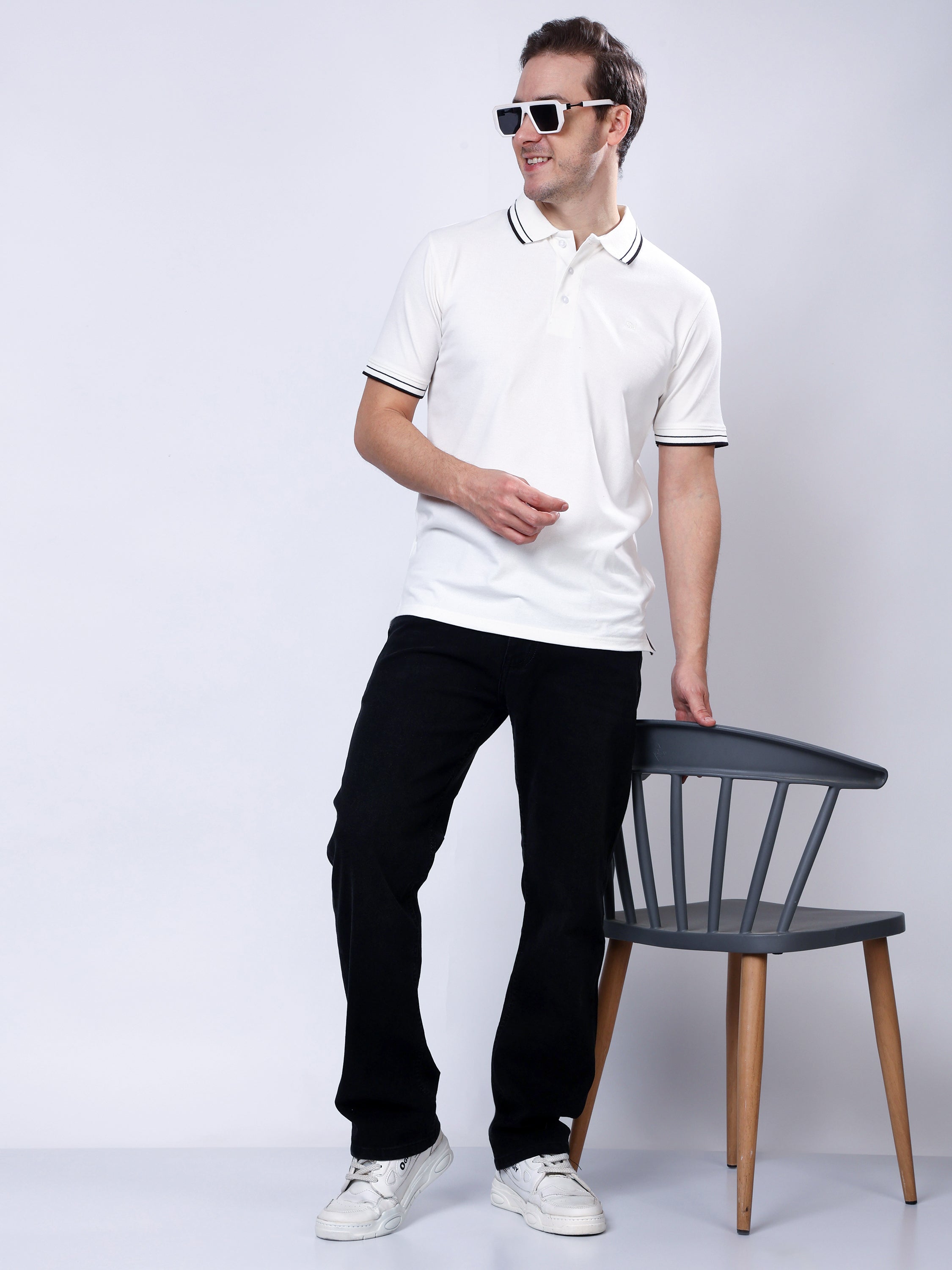 Stylox Men’s Mid-Rise Comfort Fit Stretchable Mid Grey Denim Jeans - Stylox