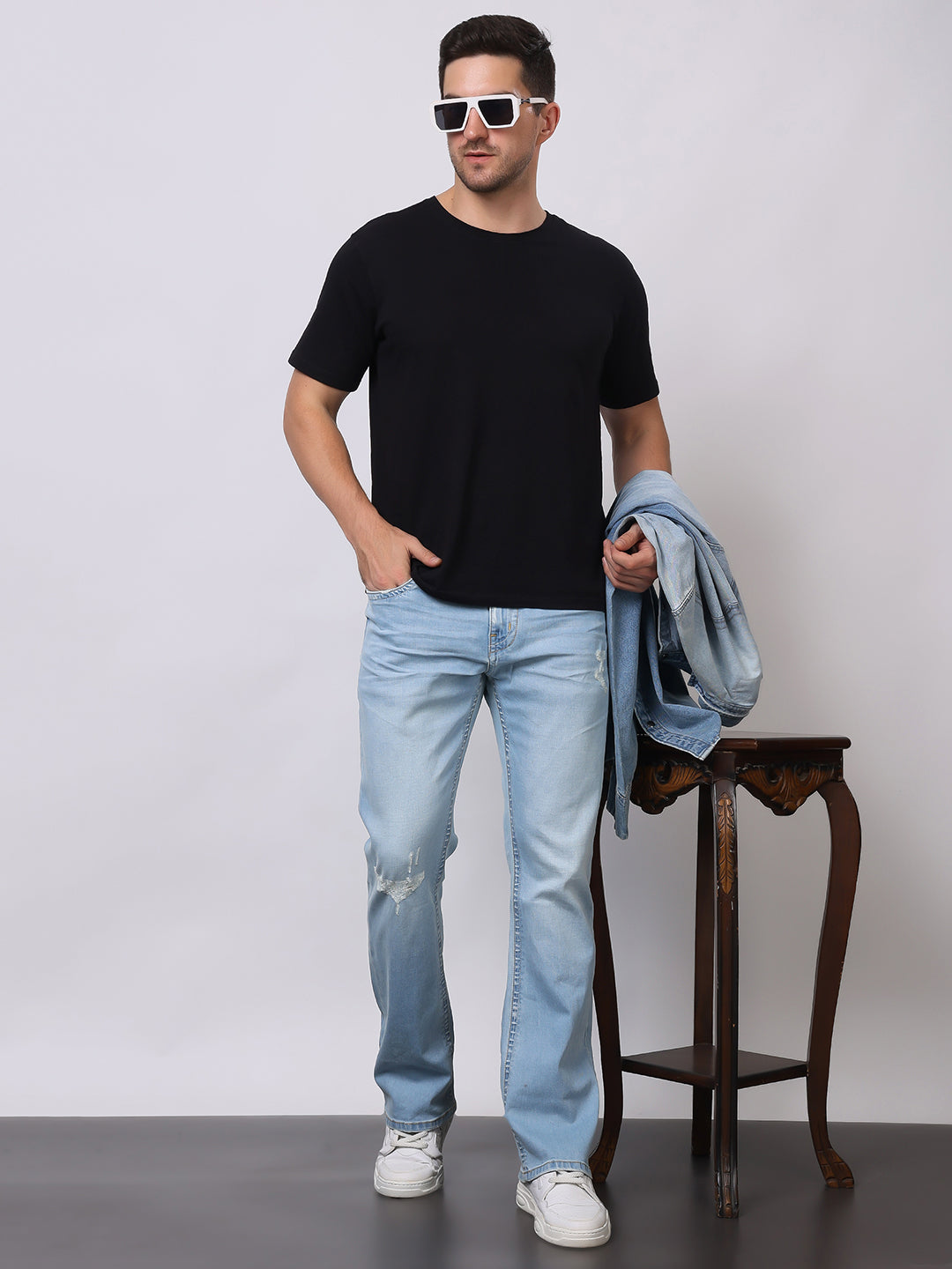 Stylox Men’s Bootcut Fit Jeans – Classic Flared Denim with Modern Comfort - Stylox