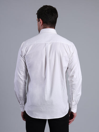 Stylox Men’s Solid Casual Shirt | Full Sleeve Regular Fit Shirt for Everyday Wear