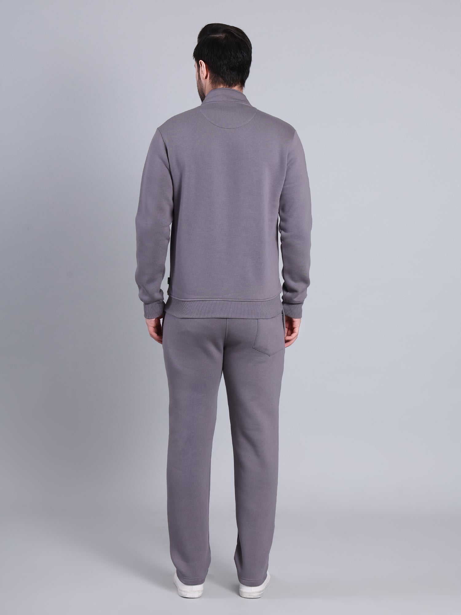 Stylox Men’s Solid Tracksuit Set with Zip-Up Jacket &amp; Joggers – Winter Athleisure Wear