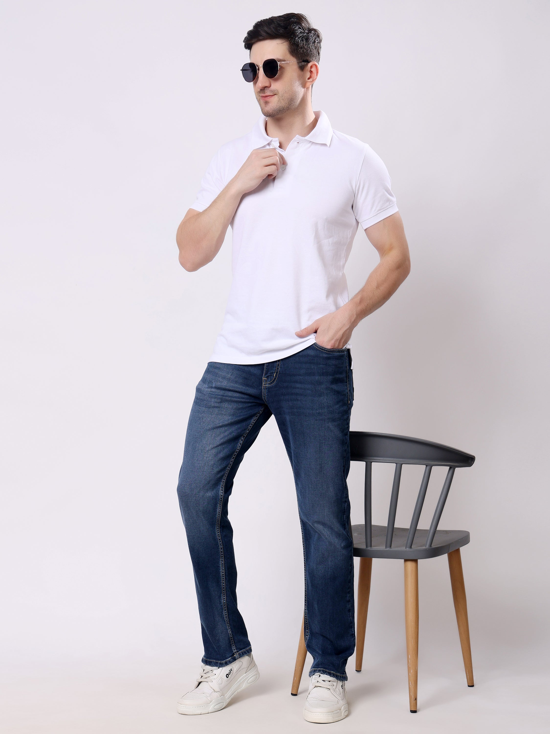 Stylox Men’s Stretchable Slim Fit Casual Denim Jeans - Stylox