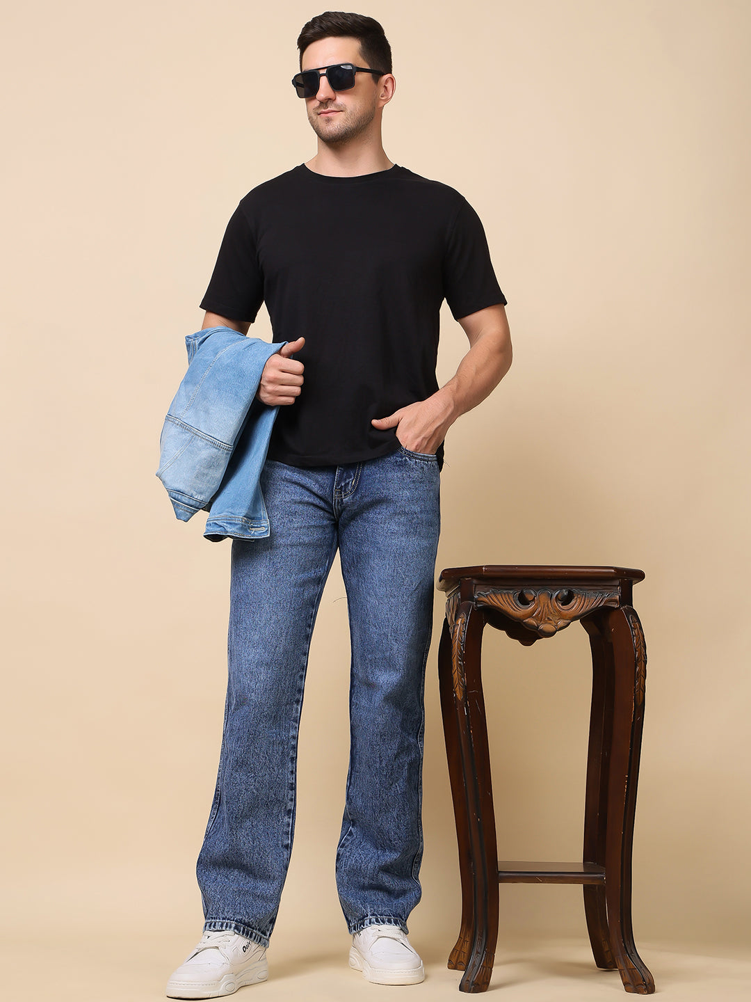 Stylox Men’s Comfort Fit Denim Jeans | Stylish Mid-Rise Jeans | Perfect for Work & Weekend Wear - Stylox