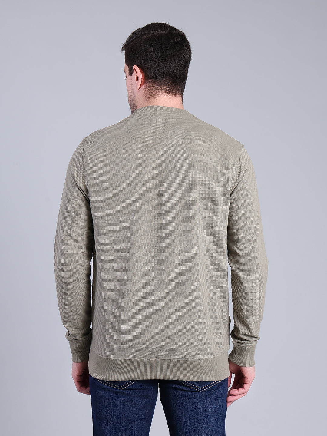 Stylox Men’s Printed Sweatshirt | Crew Neck Sweatshirt with Chest Print | Full Sleeve Casual Winter Wear