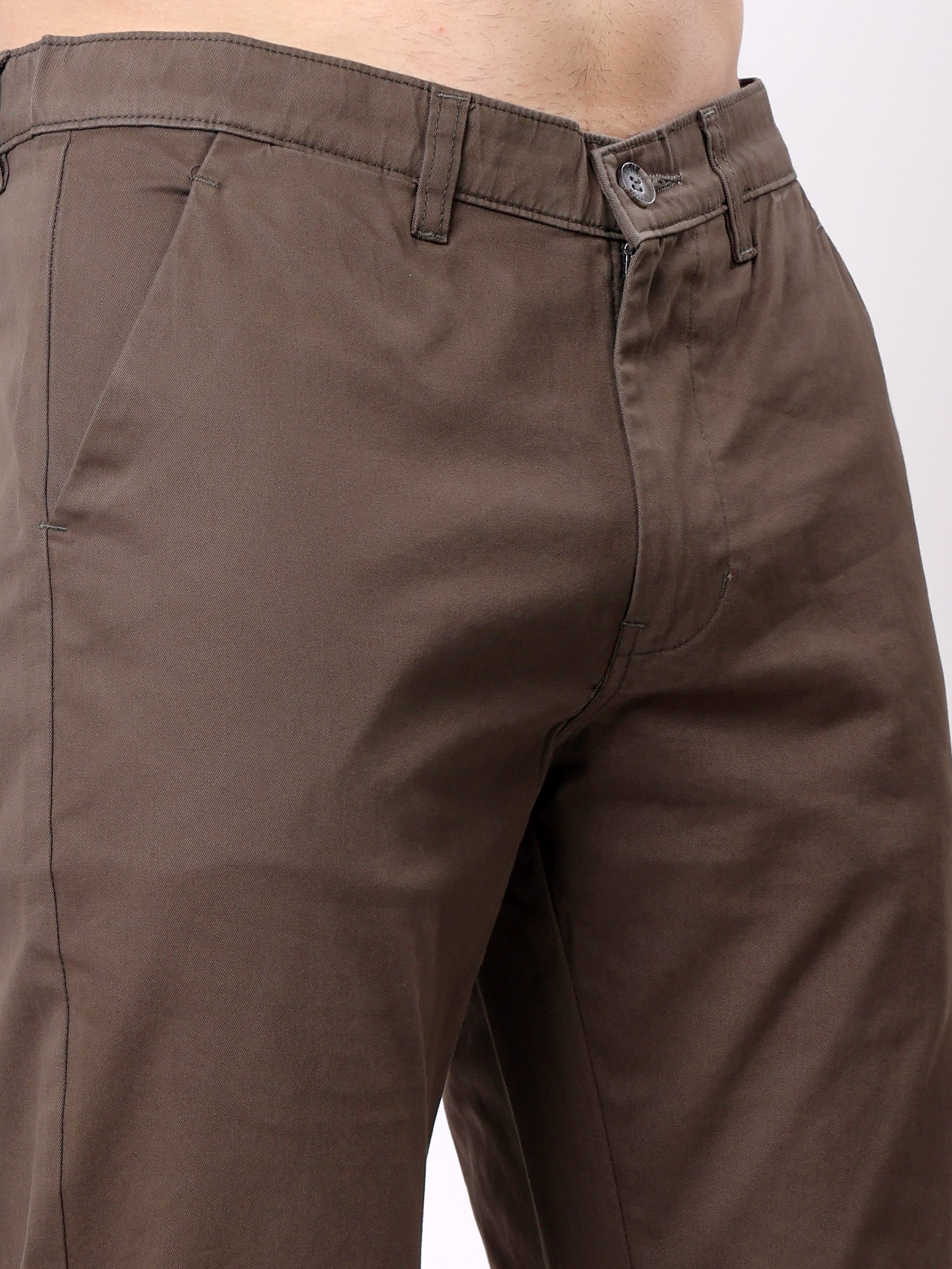 Stylox Men’s Straight Fit Non-Stretch Casual Chinos Trousers - Stylox