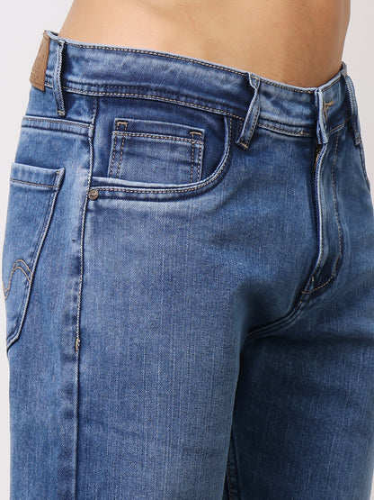 Stylox Men’s Bootcut Fit Solid Jeans | Stretchable Plain Denim Jeans for Men | Classic Mid-Rise Bootcut Jeans for Stylish Wear