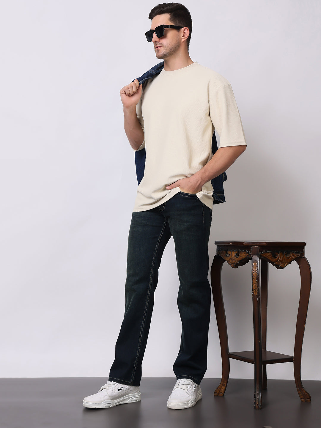 Stylox Men’s Comfort Fit Denim Jeans | Stylish Mid-Rise Jeans | Perfect for Work & Weekend Wear - Stylox