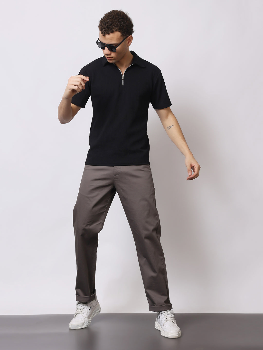 Stylox Men’s Premium Straight Fit Cotton Trousers – Casual & Office Wear Pants - Stylox