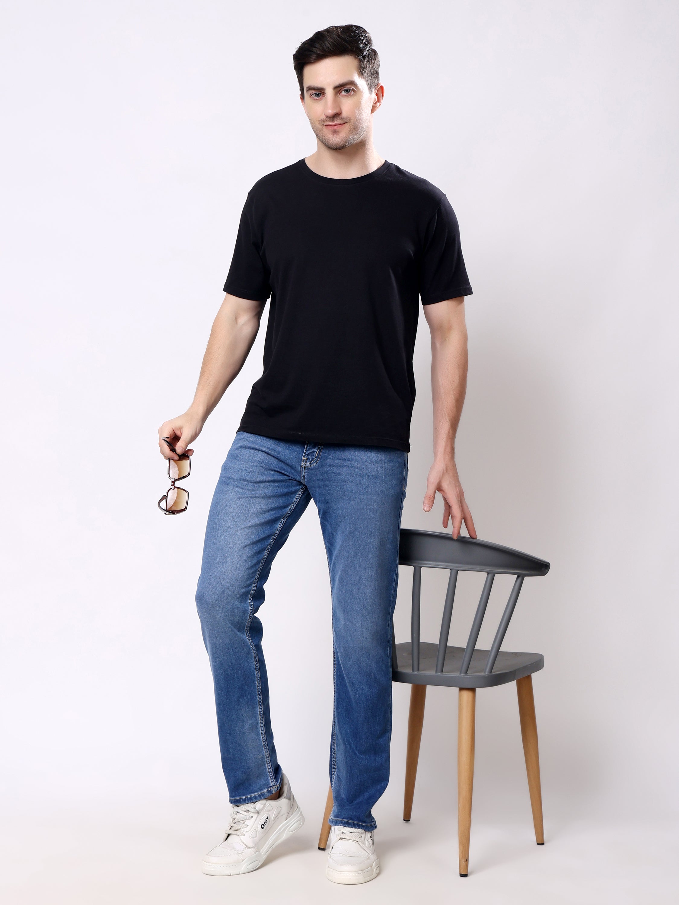Stylox Men’s Stretchable Slim Fit Casual Denim Jeans - Stylox