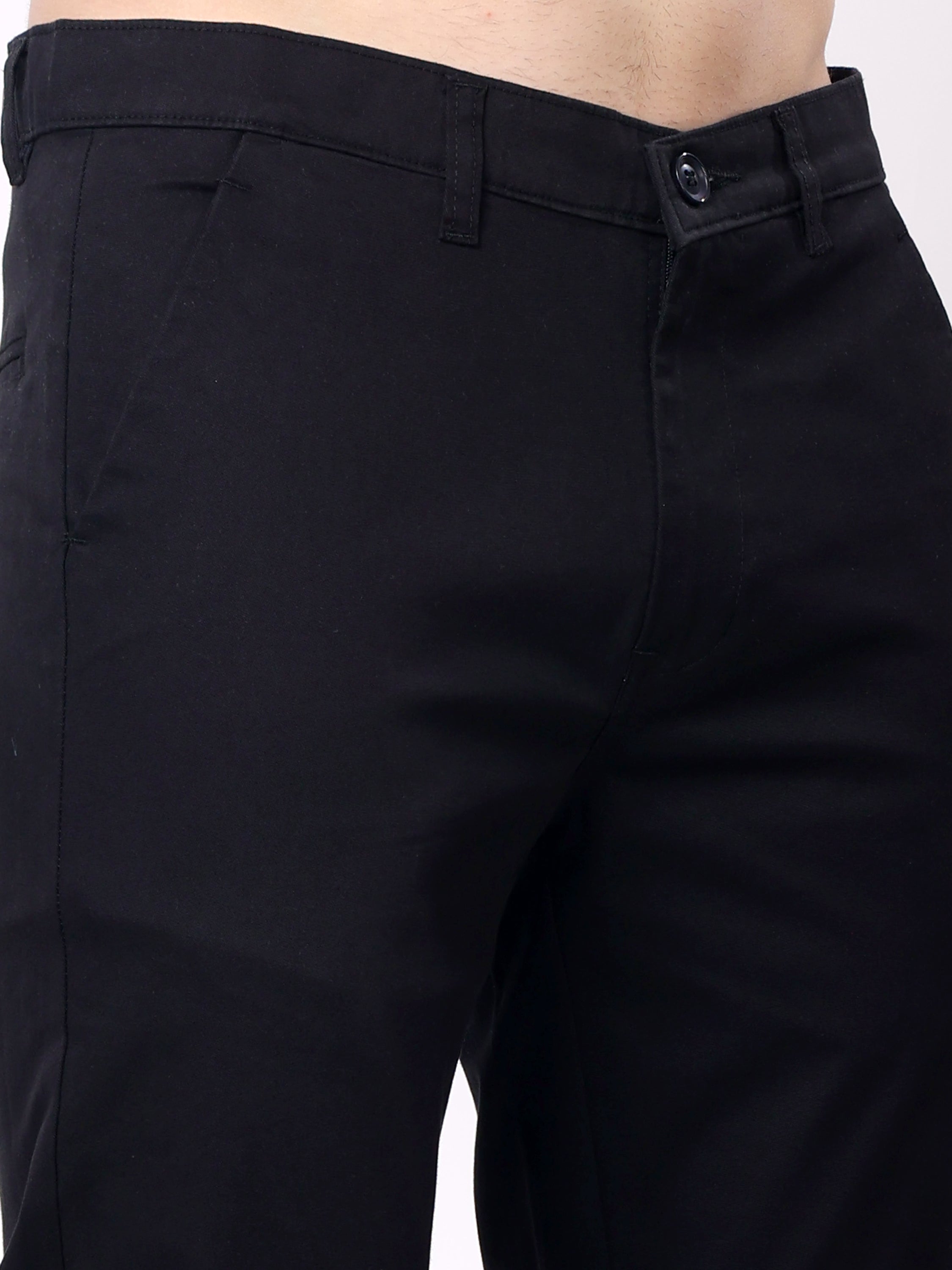 Stylox Men’s Straight Fit Non-Stretch Casual Chinos Trousers - Stylox