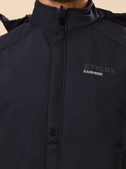 Stylox Sleeveless Solid Men’s Jacket | Lightweight Zip-Up Casual &amp; Sportswear Jacket