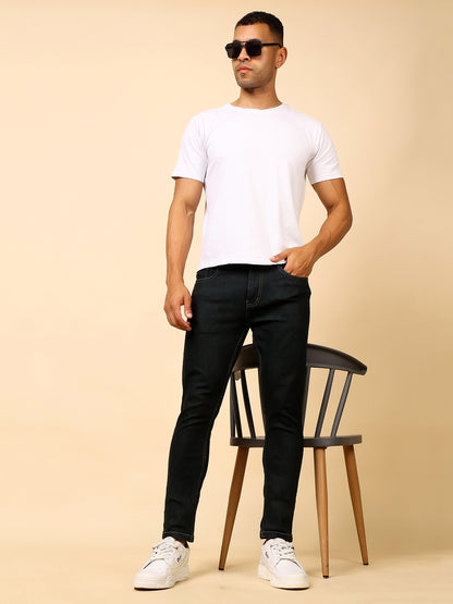 Stylox Men’s Ankle Fit Jeans | Stylish Slim Ankle-Length Jeans for Casual &amp; Streetwear Look|J-03