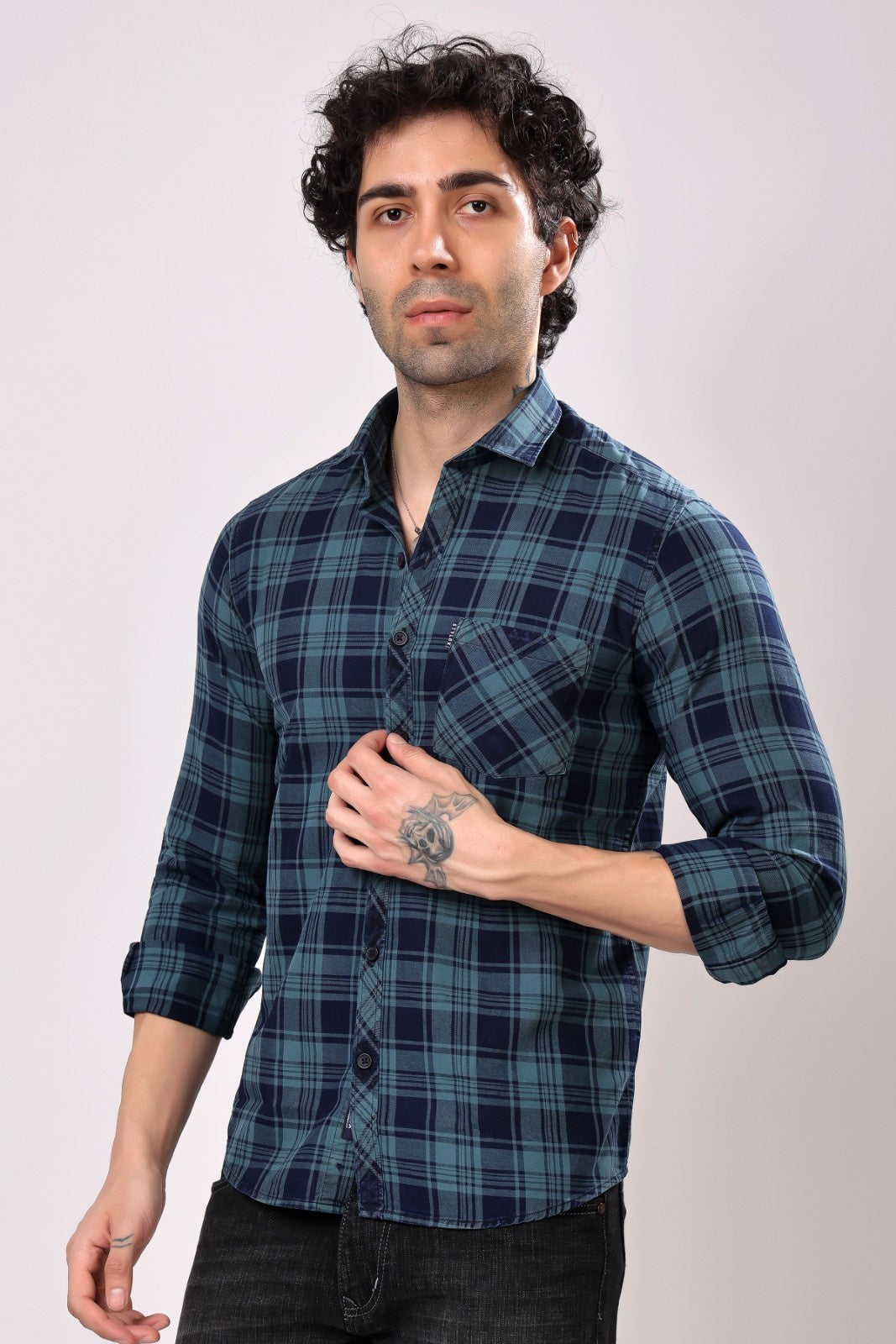 Stylox Casual Check Shirt For Men - Stylox