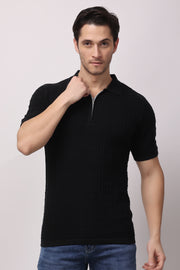 Stylox Solid Polo collar T-shirt FOR MEN