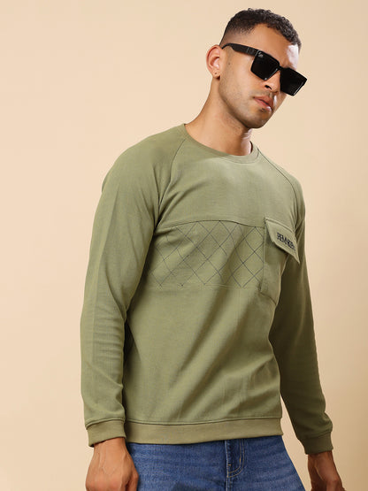 Stylox Men’s Round Neck Full Sleeve Sweatshirt – Classic Fit, Soft Fabric &amp; Cozy Winter Wear