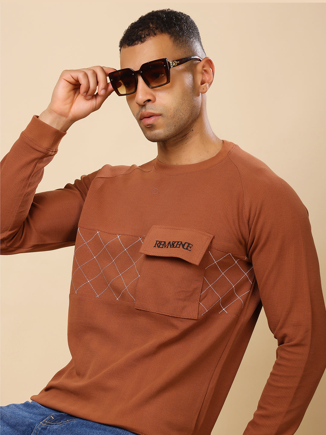 Stylox Men’s Round Neck Full Sleeve Sweatshirt – Classic Fit, Soft Fabric & Cozy Winter Wear