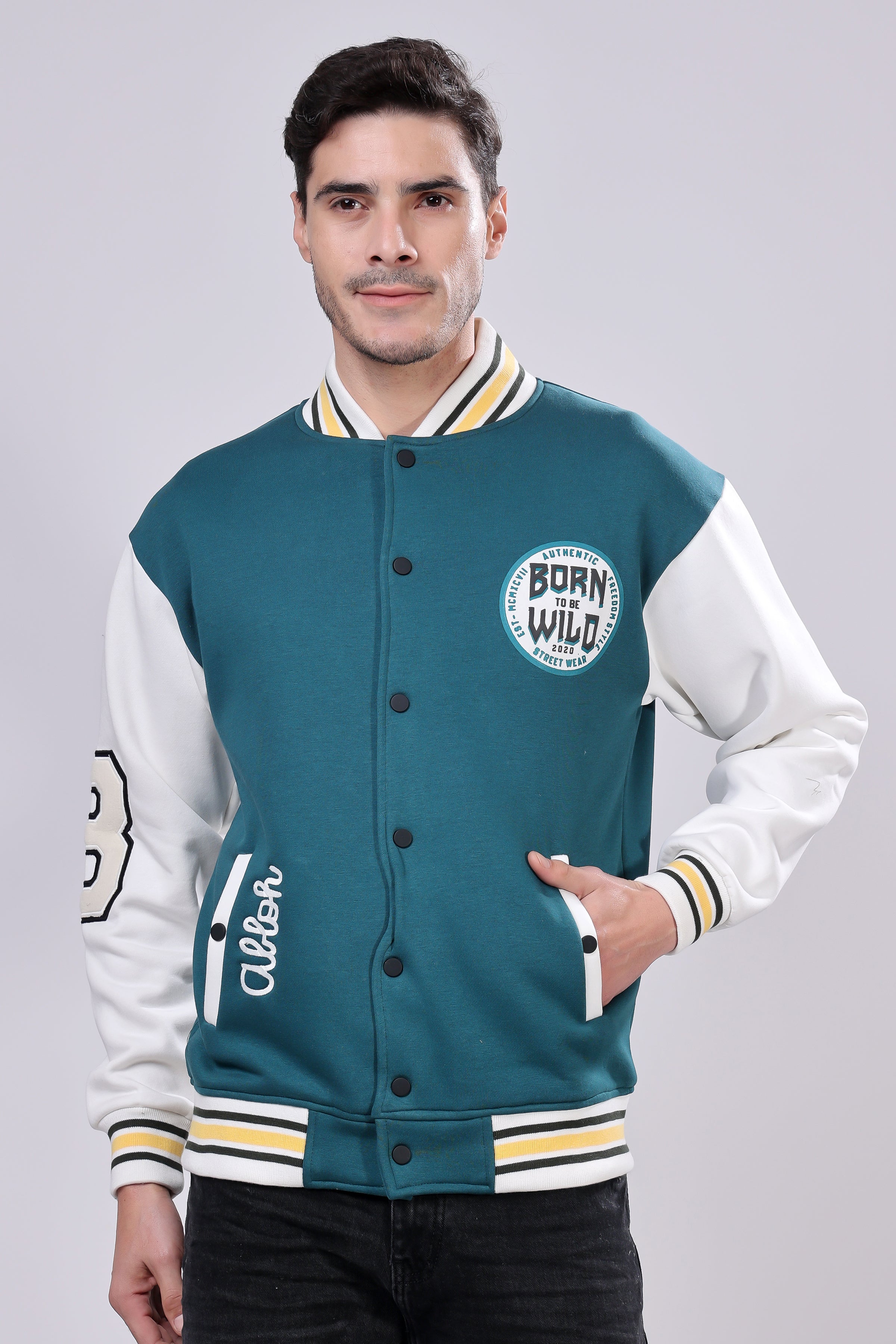STYLOX Men’s Jacket with Button Closure – Stylish Jacket for Winter Season - Stylox