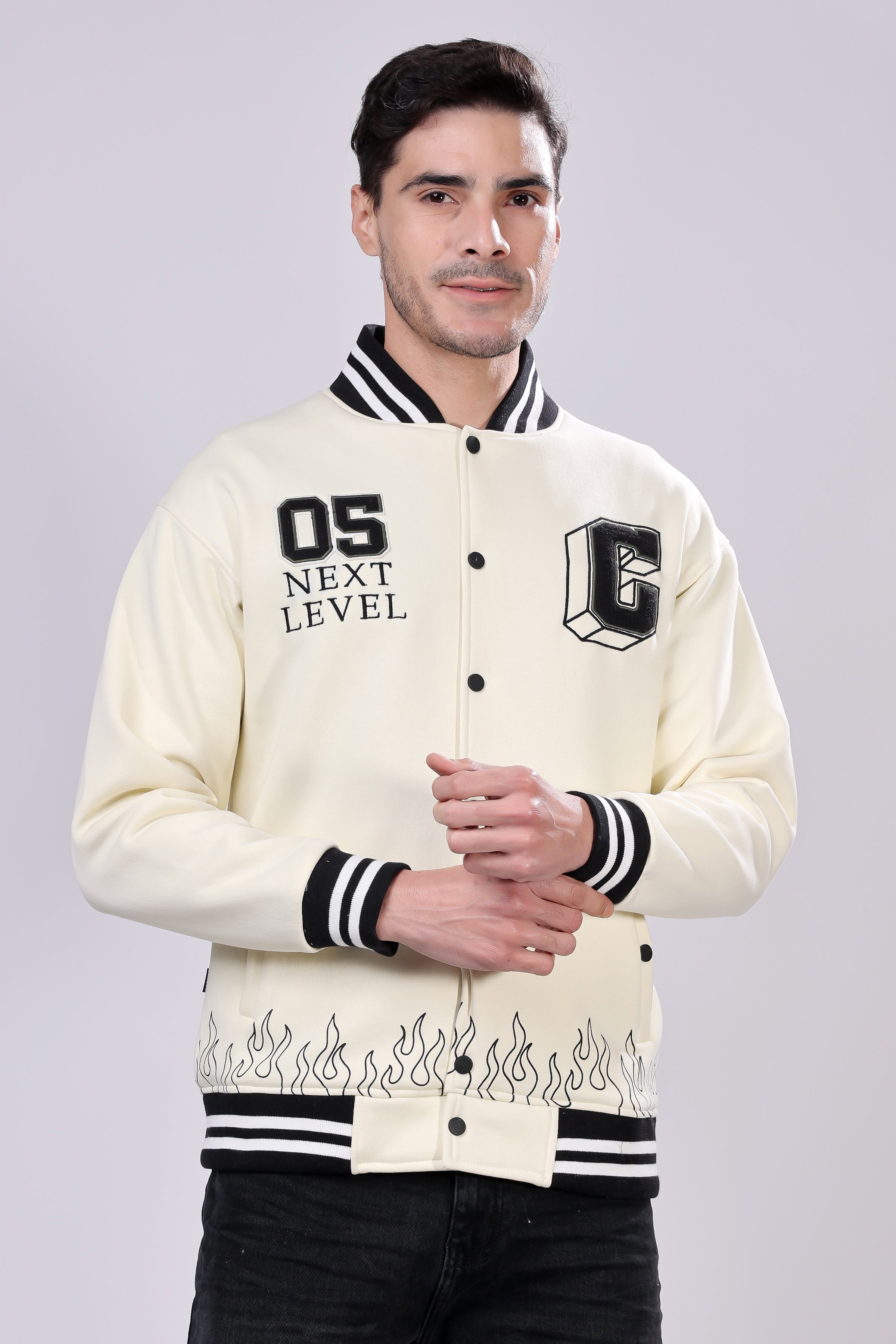 STYLOX Stylish Slim Fit Varsity Jacket - Stylox