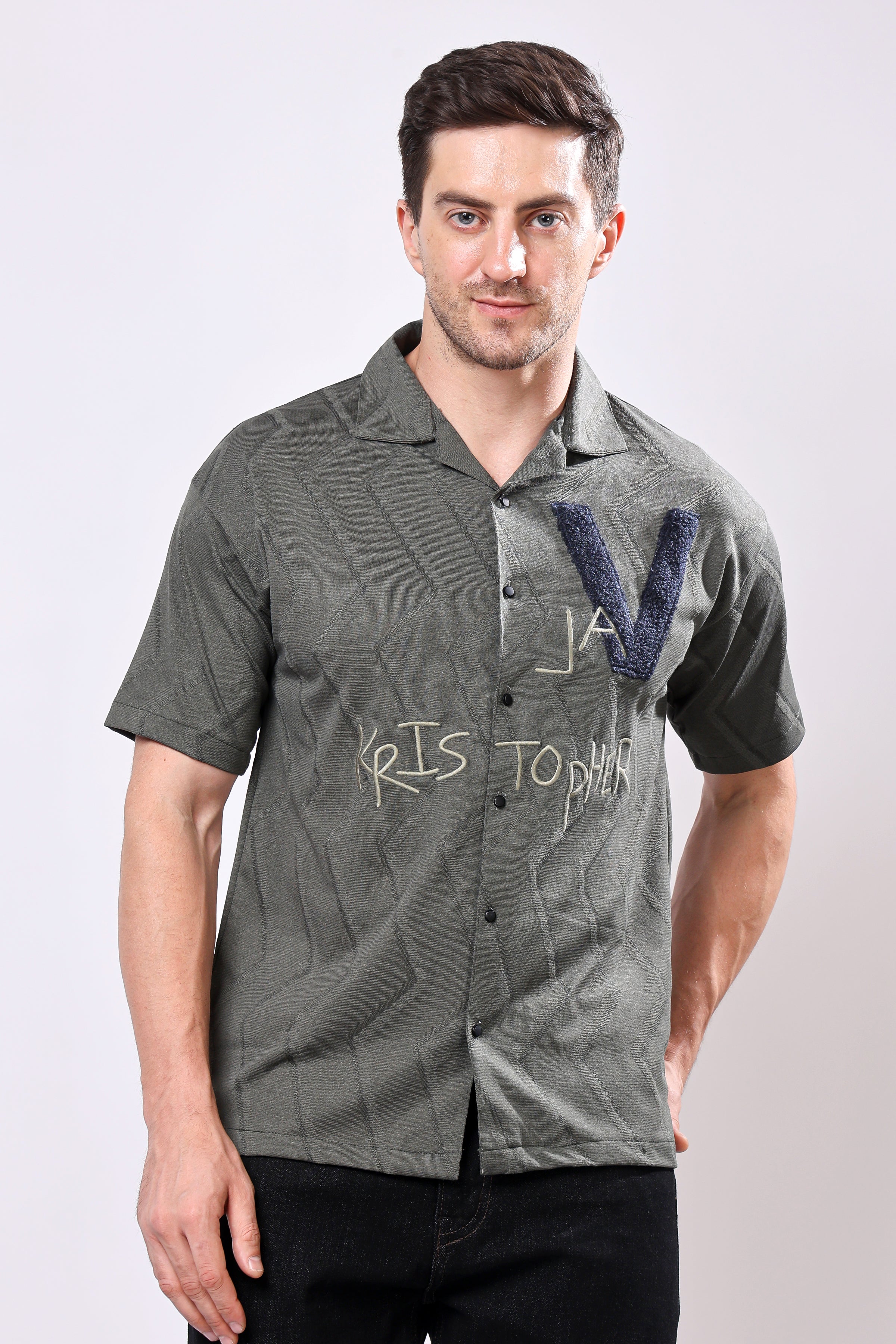 Stylox Men's Front Open Half Sleeve Printed Casual Shirt – Lightweight Cotton Blend Summer Wear with Stylish Print - Stylox