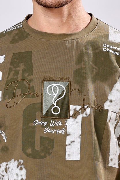 Stylox Men’s Regular Fit Round Neck Half Sleeve Printed T-Shirt | Casual Cotton Graphic Tee for Daily Wear