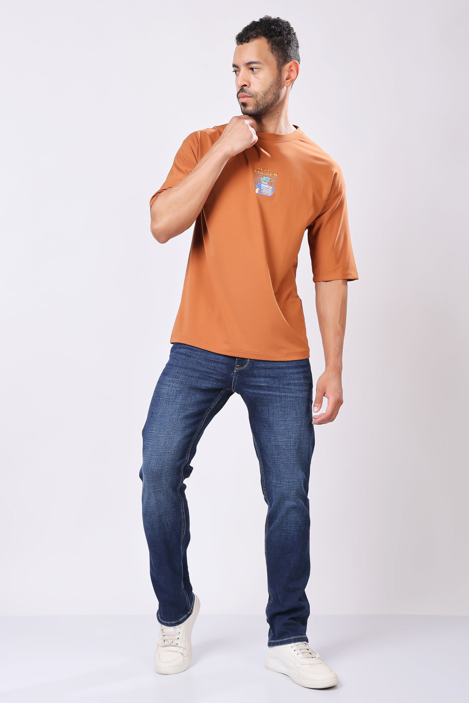 Stylox Men’s Oversized Round Neck Half Sleeve Back Printed T-Shirt | Premium Cotton Loose Fit Graphic Tee for Streetwear &amp; Casual Style