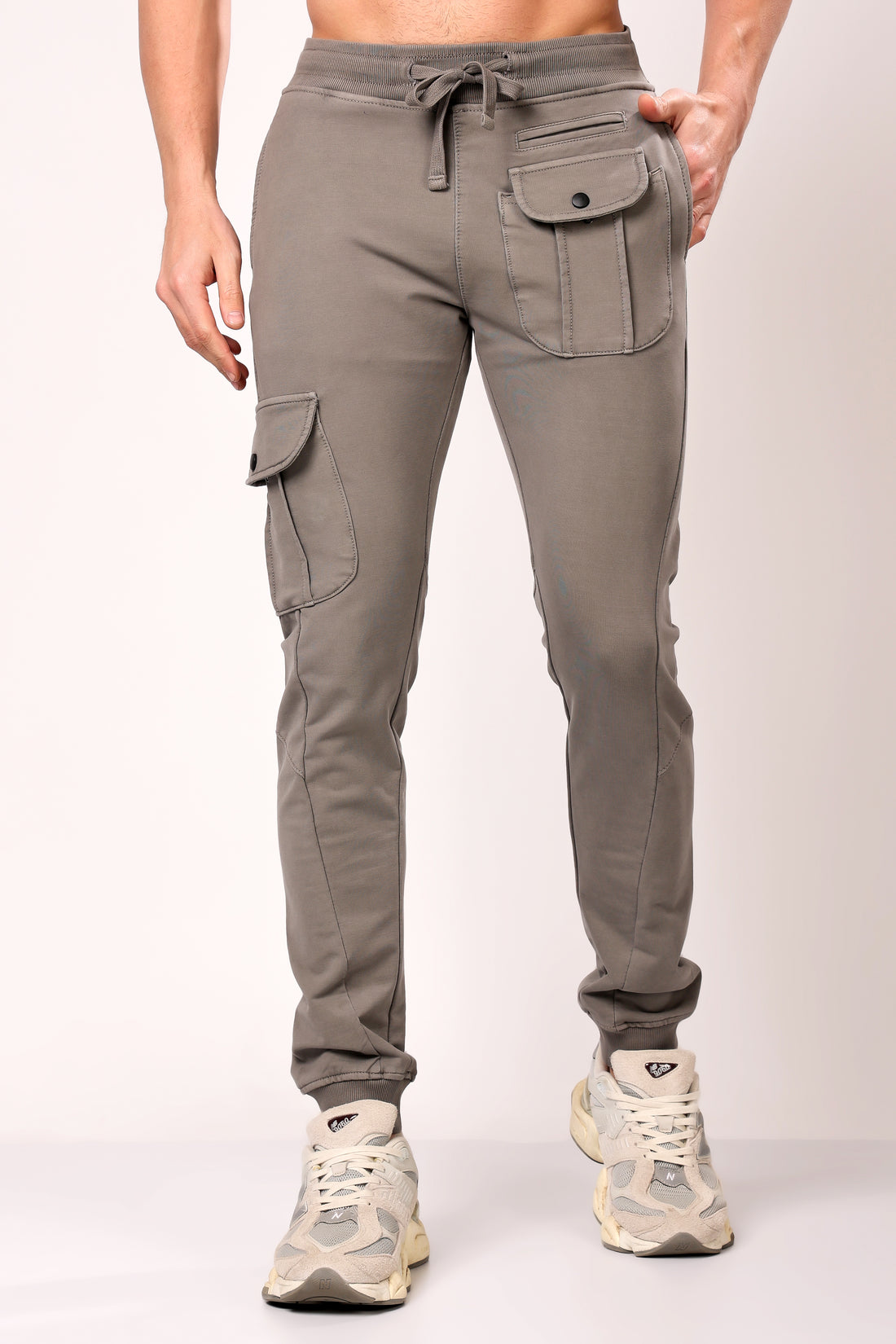 Stylox Men’s Slim Fit Joggers | Stretchable Cotton Blend Track Pants with Elastic Waist &amp; Pockets | Stylish Casual &amp; Gym Wear Bottoms