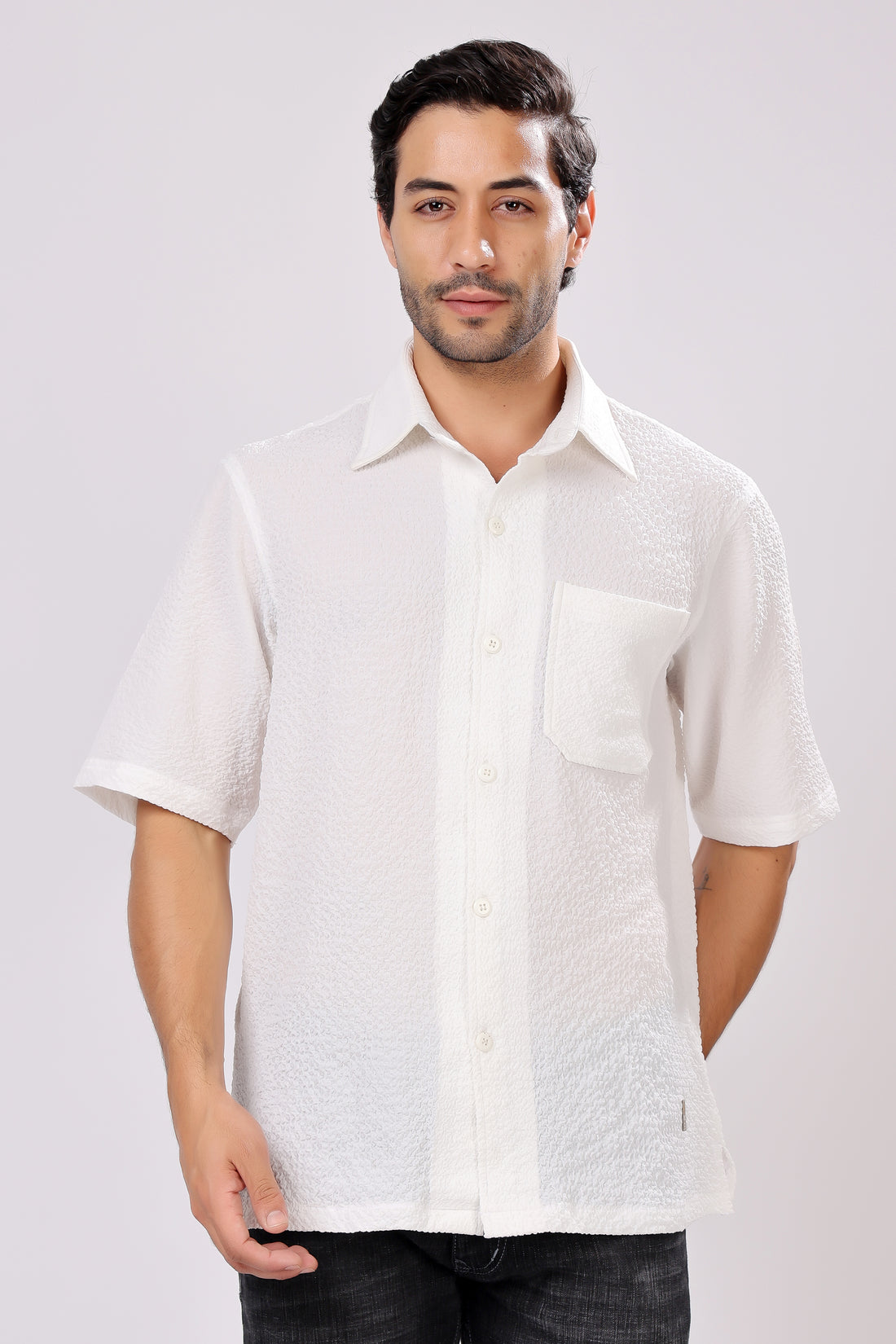 STYLOX HALF SLEEVE SOLID SHIRT