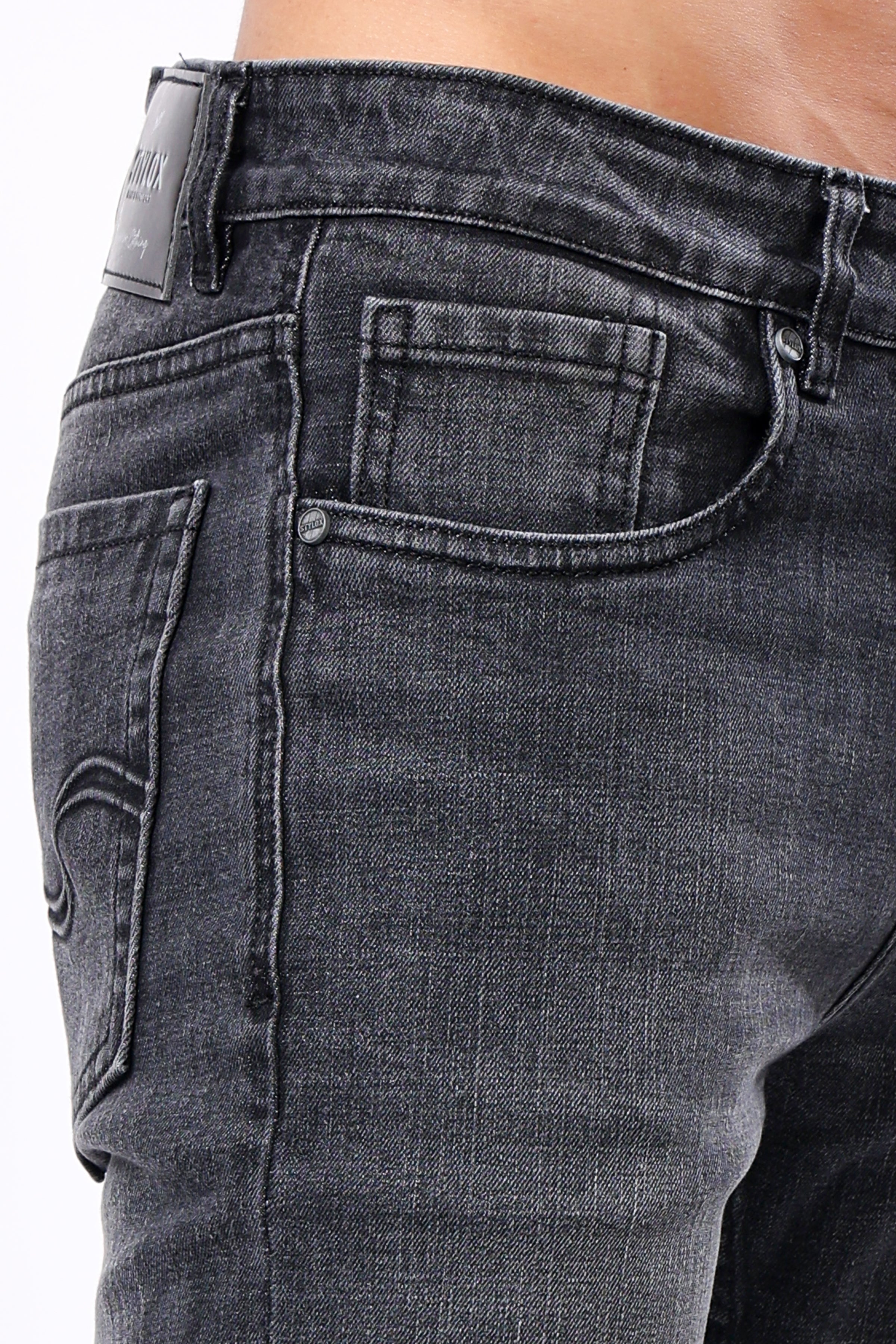 Stylox Comfort Fit Jeans for Men's | Grey, Dark Grey & Mid Grey |