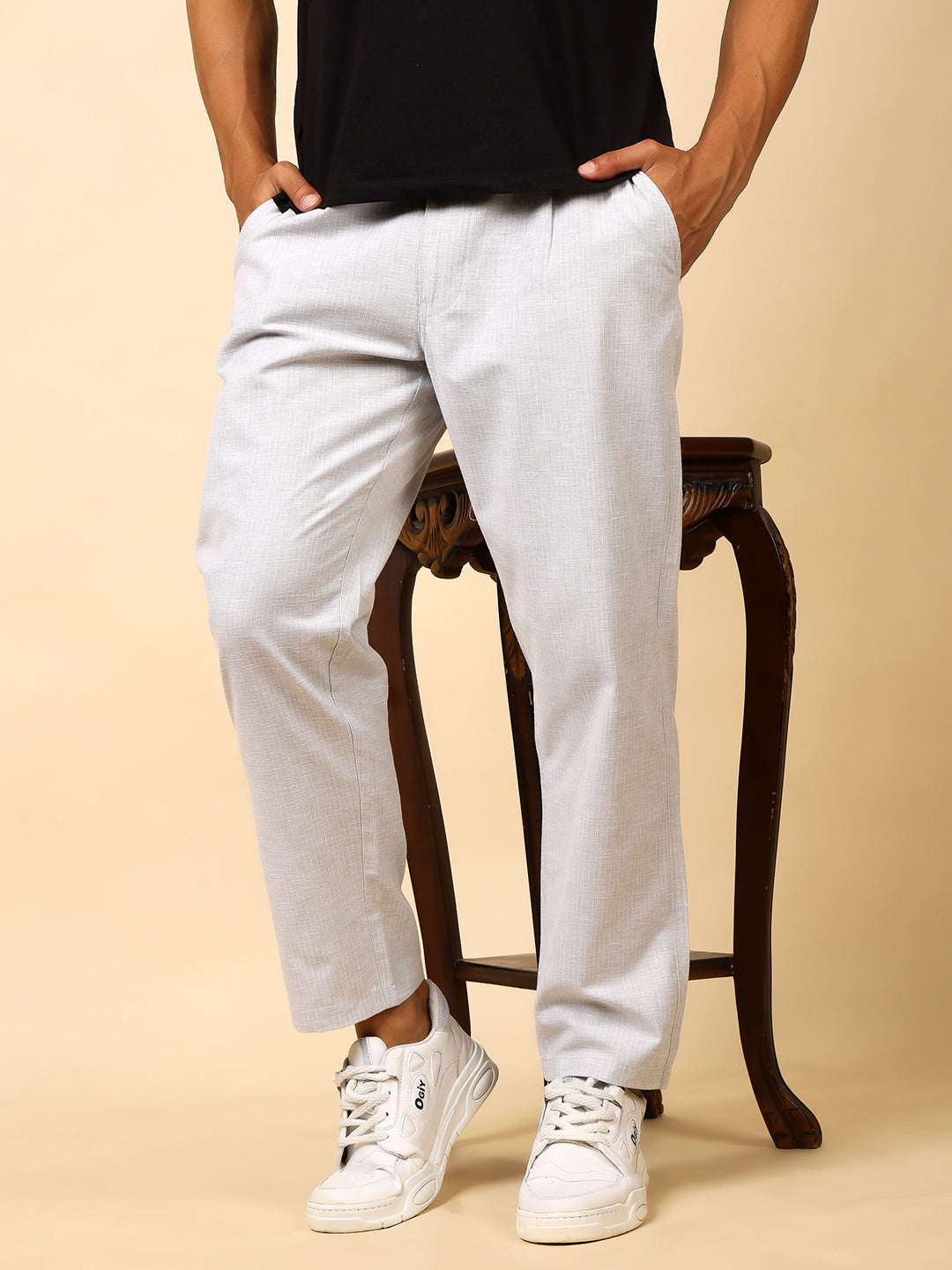 Stylox Men’s Classic Fit Trousers – Comfortable Formal & Casual Wear