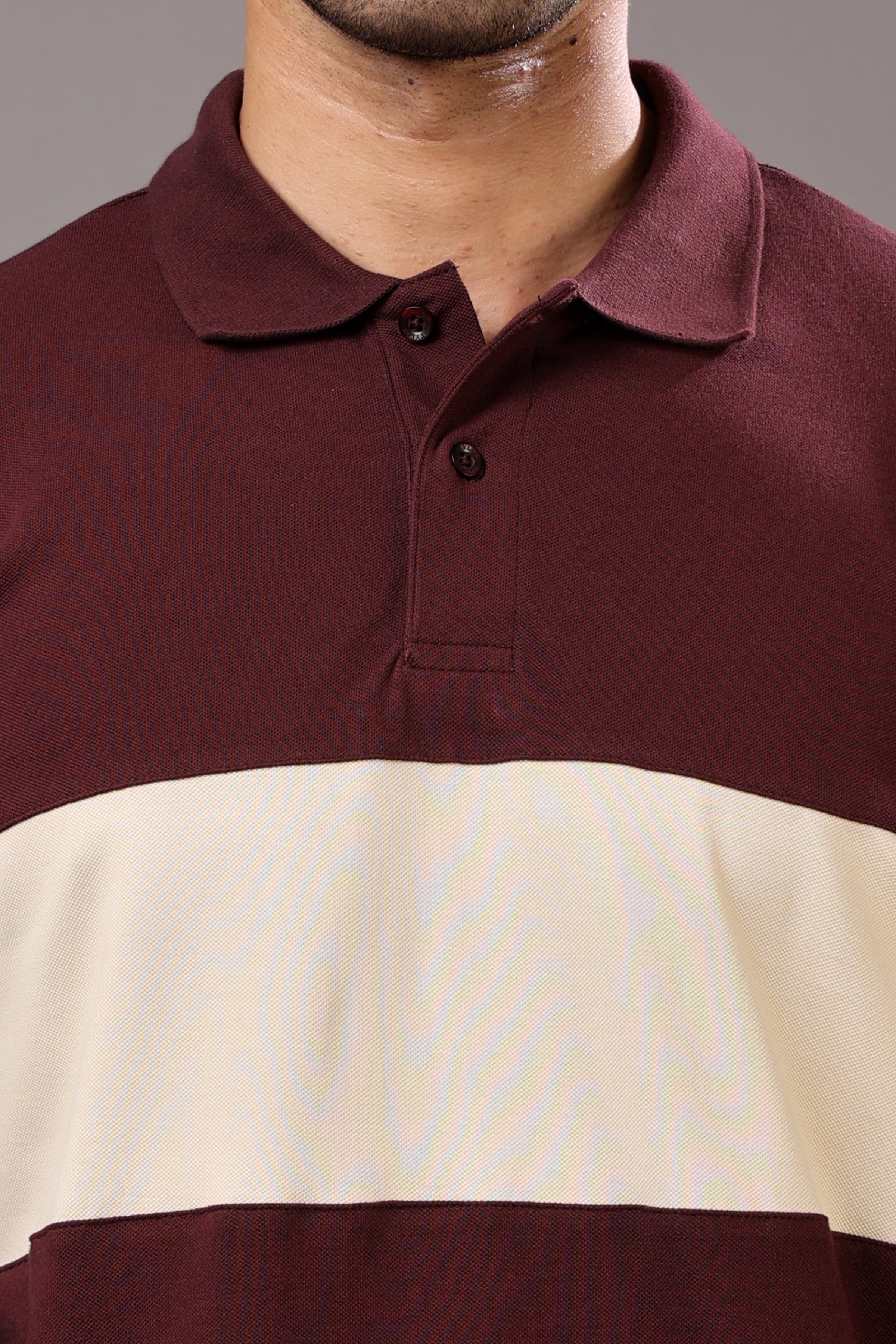 Stylox Men’s Long Sleeve Polo T-Shirt with Cut & Sew Design - Stylox