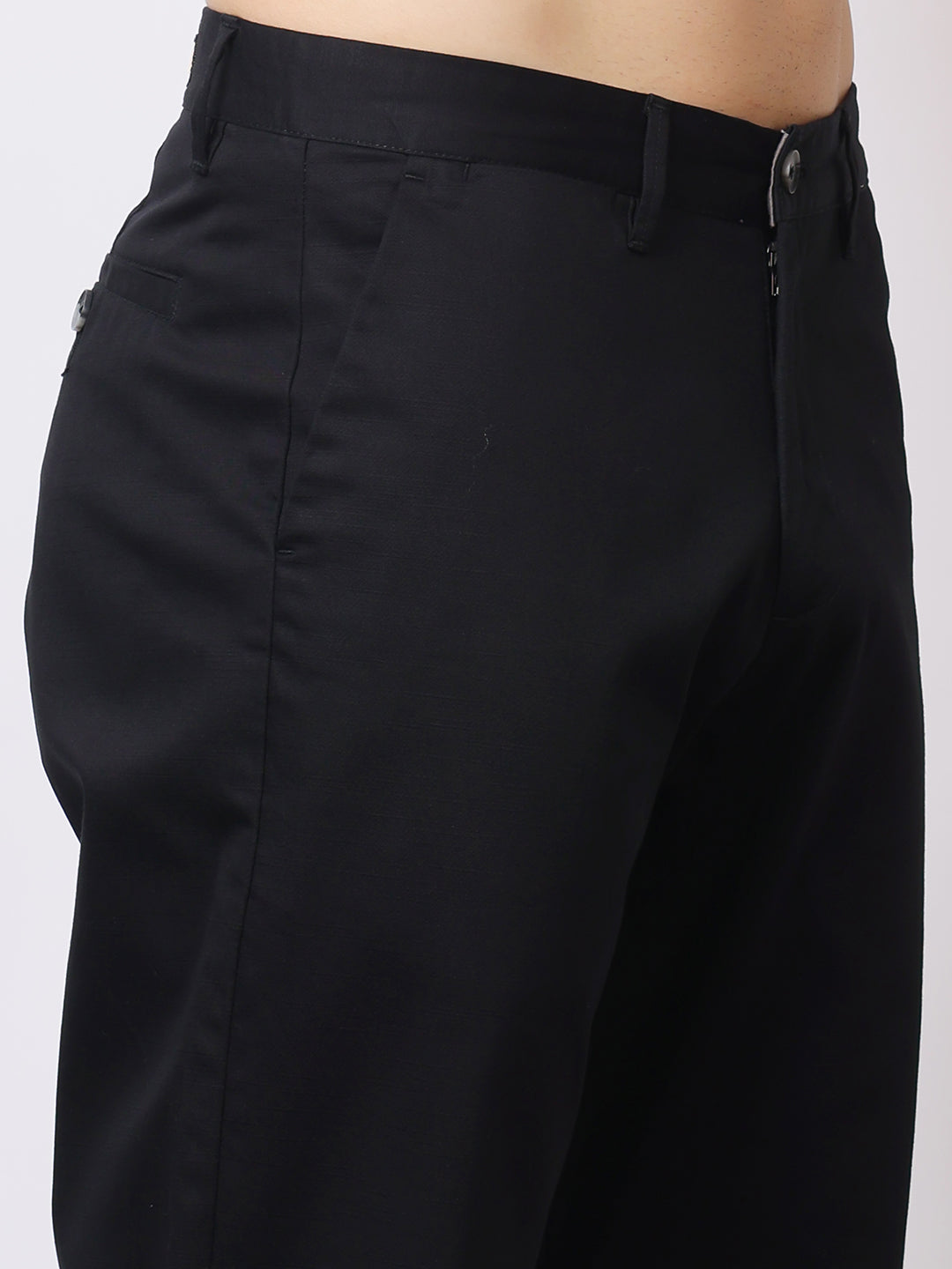 Stylox Men’s Premium Straight Fit Cotton Trousers – Casual & Office Wear Pants - Stylox