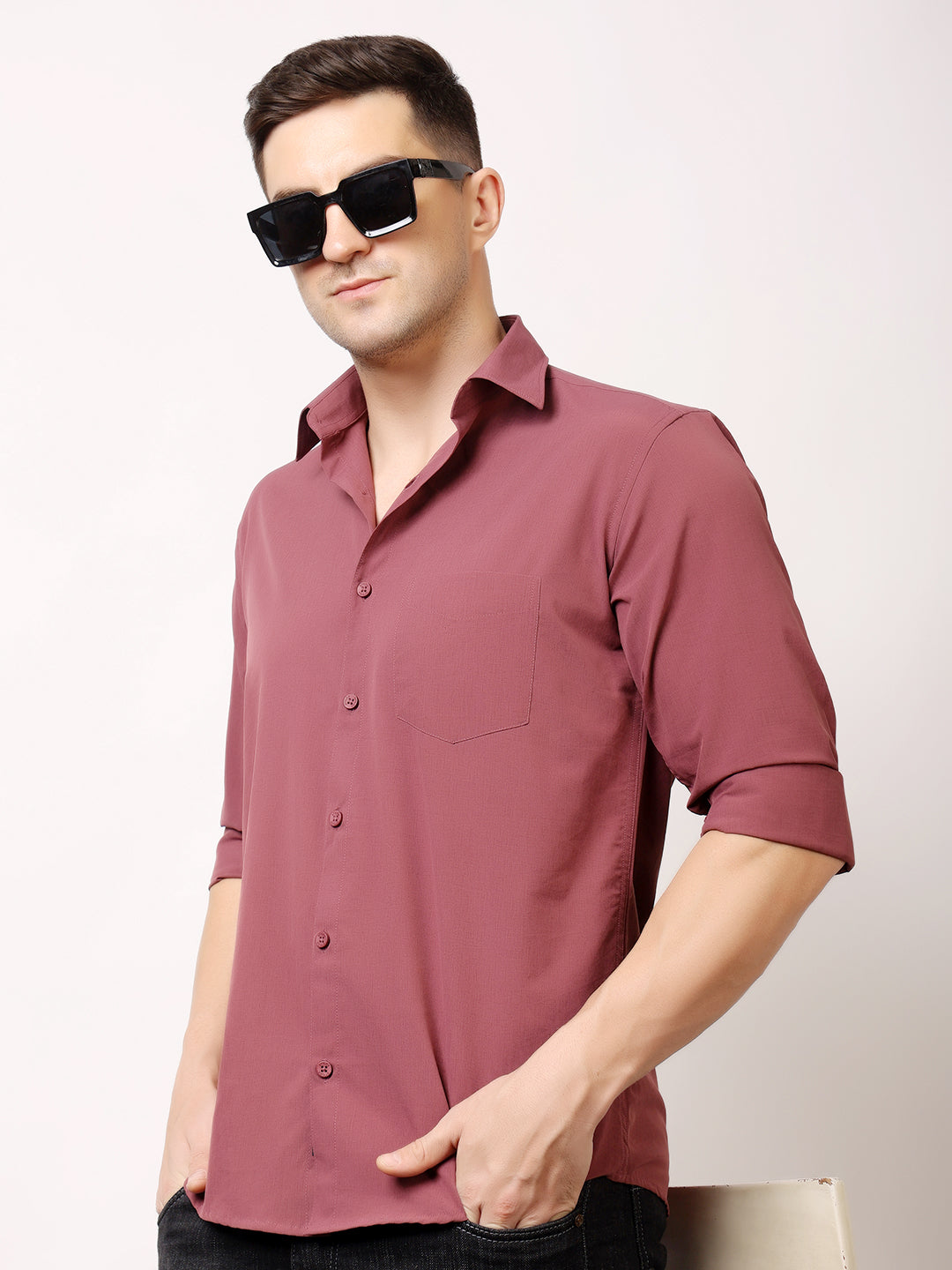 Stylox Men's Regular Fit Cotton Blend Shirt | Casual & Party Wear - Stylox
