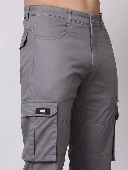 Stylox Men’s Slim Fit Cargo Pants | Cotton Casual Trousers with Multi Pockets | Stylish Outdoor &amp; Everyday Wear Cargos for Men