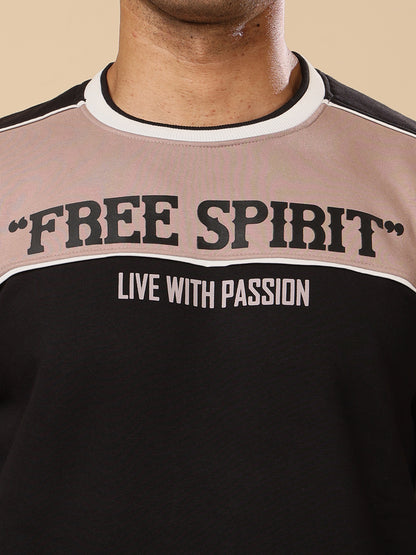 Stylox Regular Fit Men’s Printed Round Neck Sweatshirt – Casual Comfort with Trendy Prints
