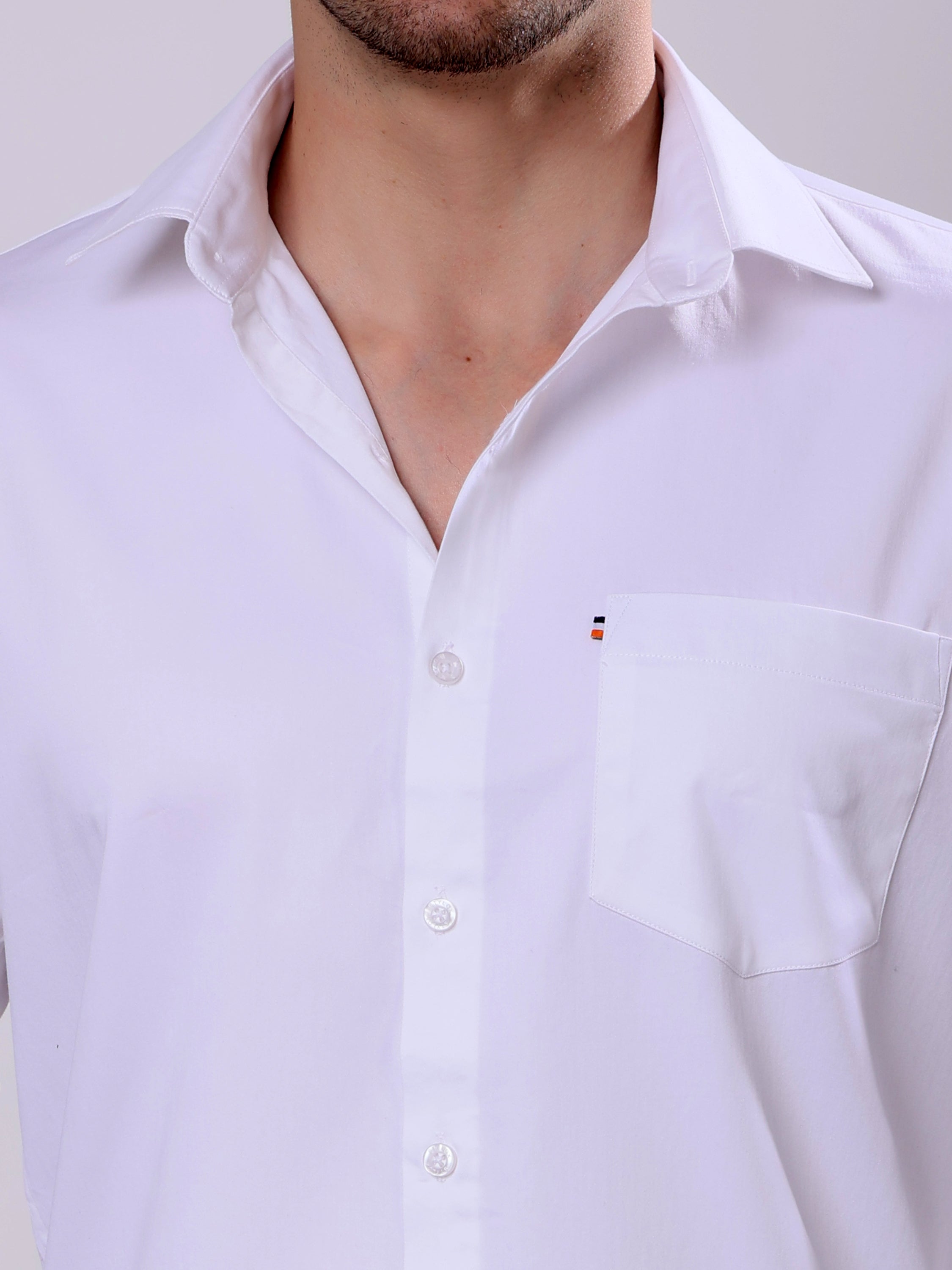 Stylox Men’s Regular Fit Full Sleeve Solid Cotton Satin Casual Shirt - Stylox