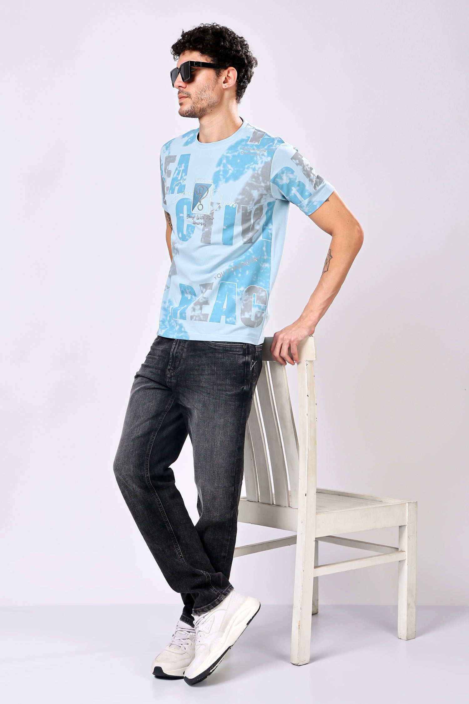 Stylox Men’s Regular Fit Round Neck Half Sleeve Printed T-Shirt | Casual Cotton Graphic Tee for Daily Wear