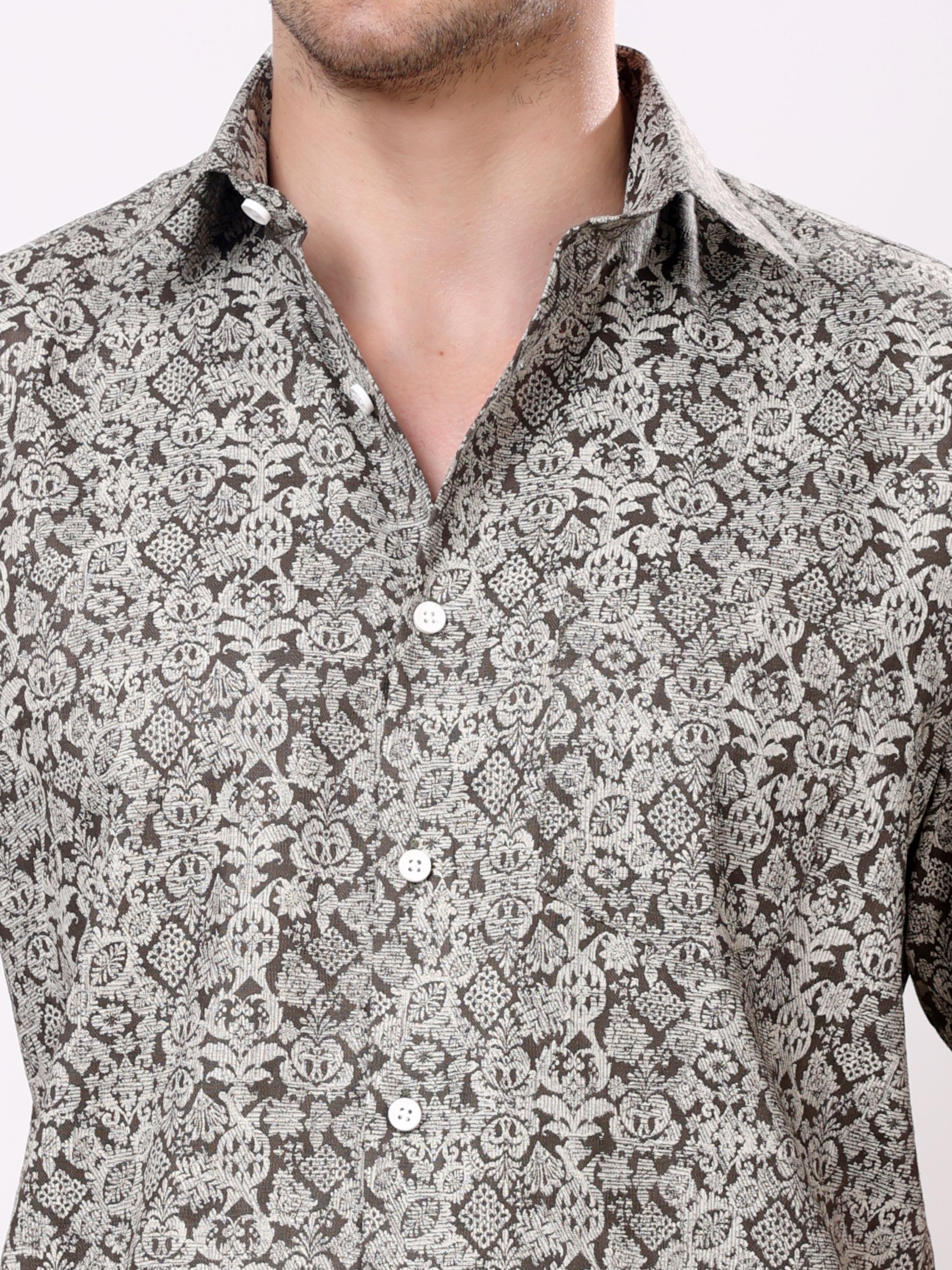 Stylox Men’s Regular Fit Half Sleeve Floral Printed Casual Stylish Summer Shirt - Stylox