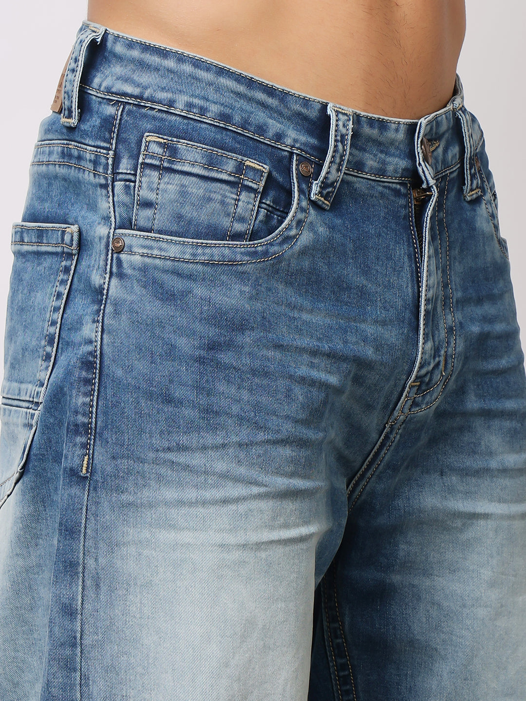 Stylox Men’s Loose Fit Mid-Wash Jeans – Relaxed Comfort & Everyday Style - Stylox