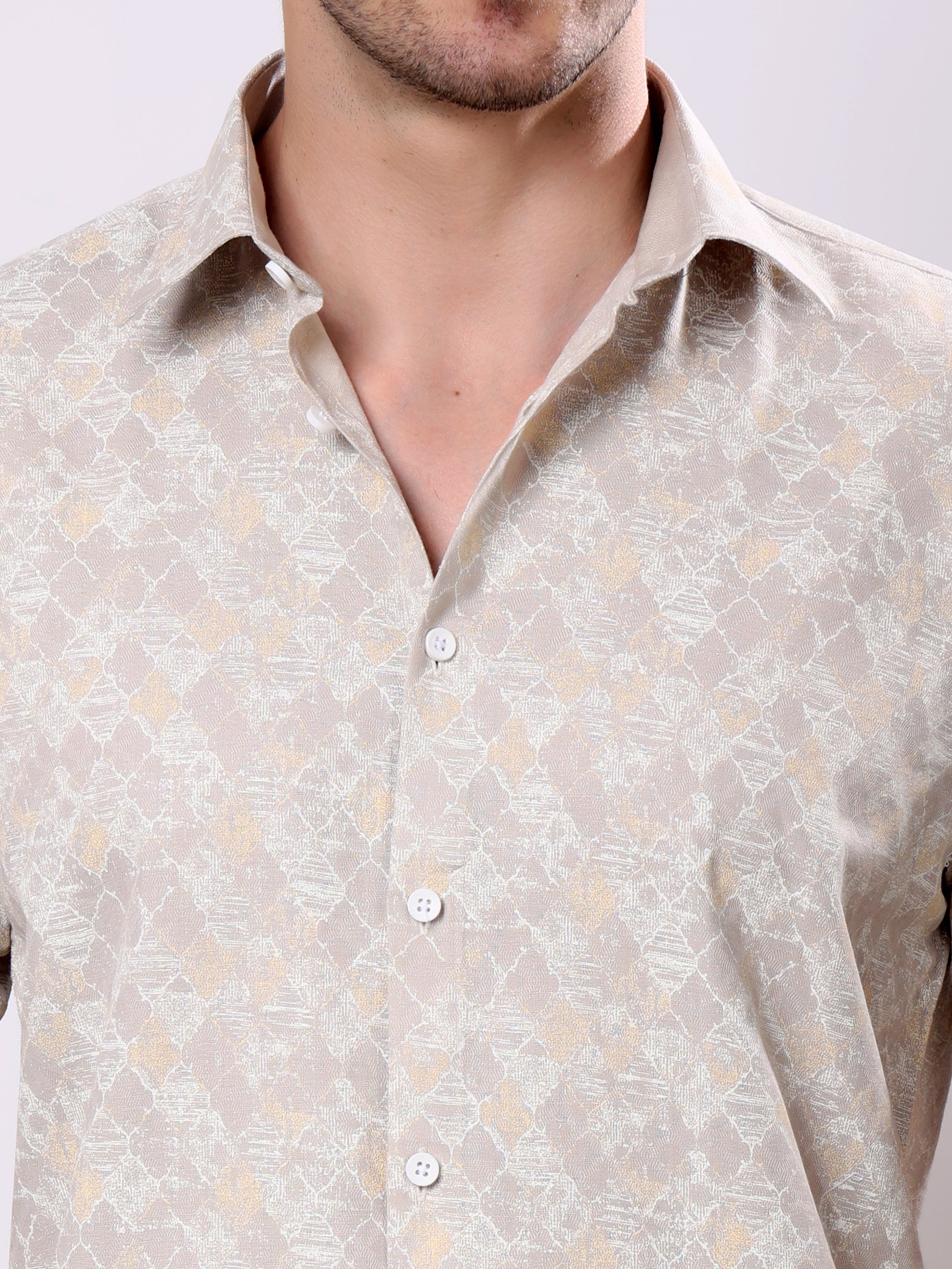 Stylox Men’s Regular Fit Half Sleeve Abstract print Casual Shirt - Stylox