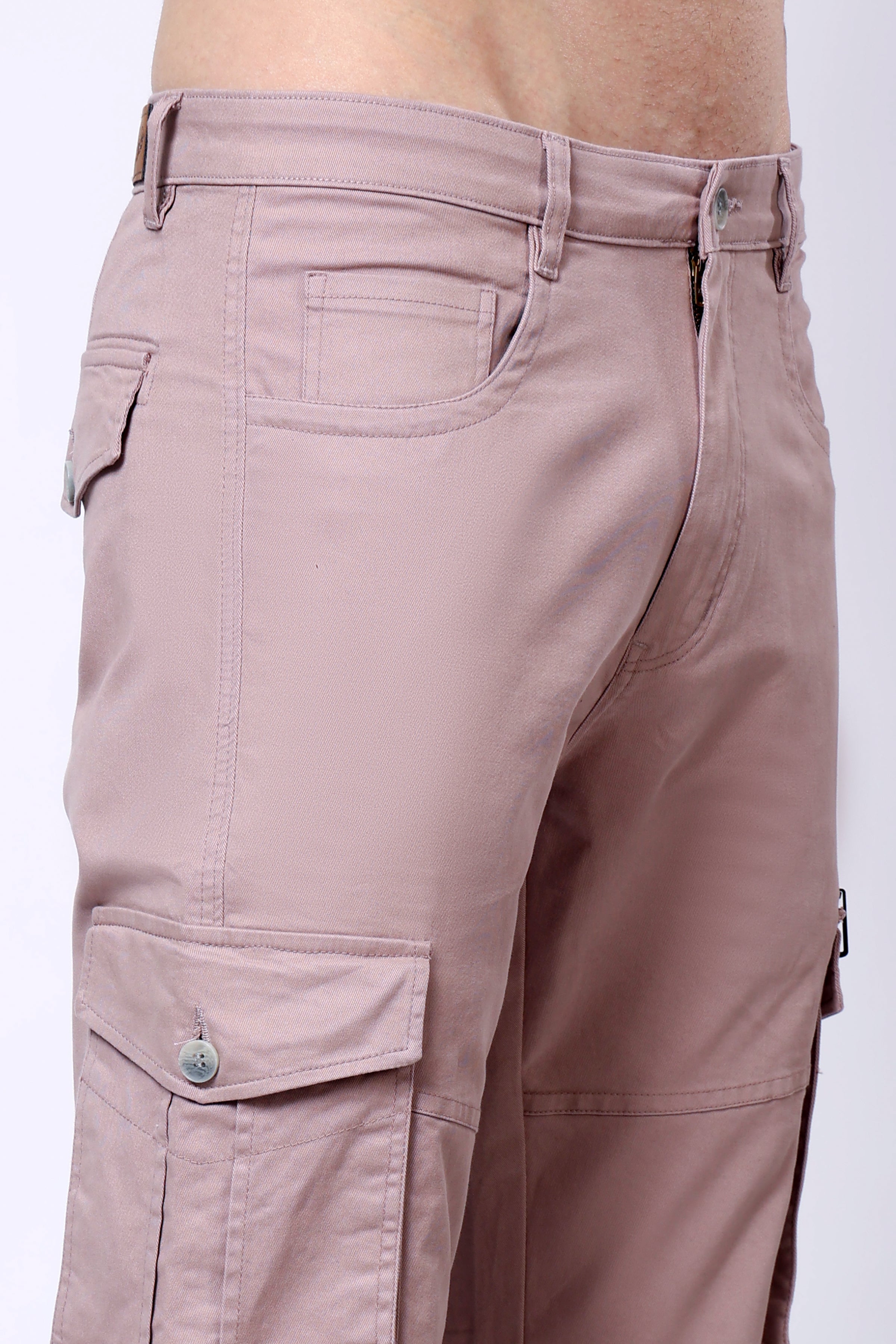 Stylox Men’s Regular Fit Utility Cargo Pants with Multi Pockets - Stylox