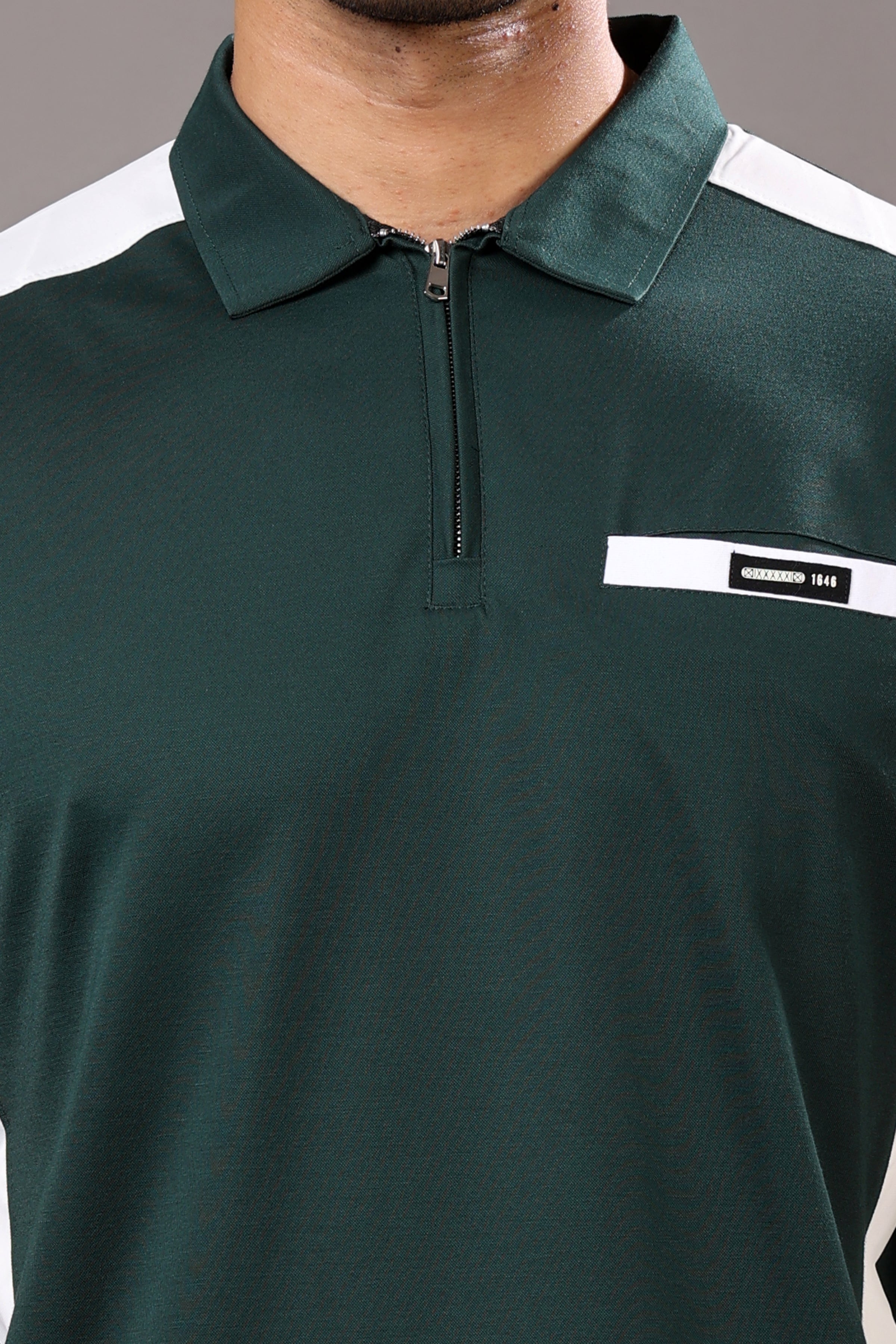 Stylox Men's Solid Polo Collar T-Shirt - Stylox